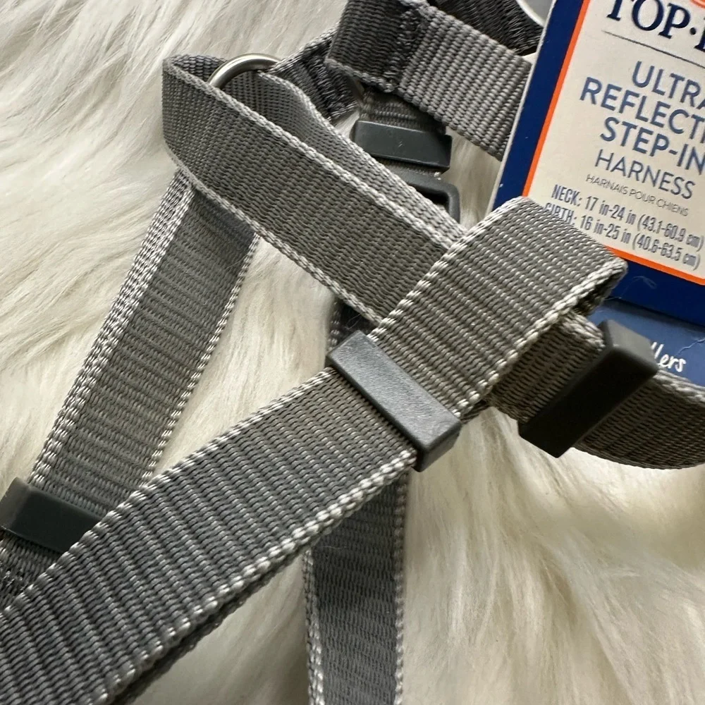 🩷5/$10 Top Paw Gray Reflective Dog Harness